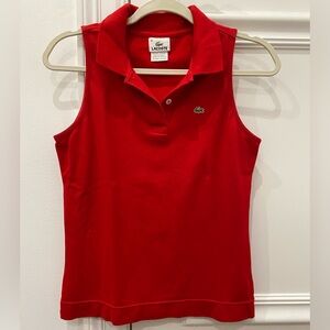LACOSTE SLEEVELESS POLO